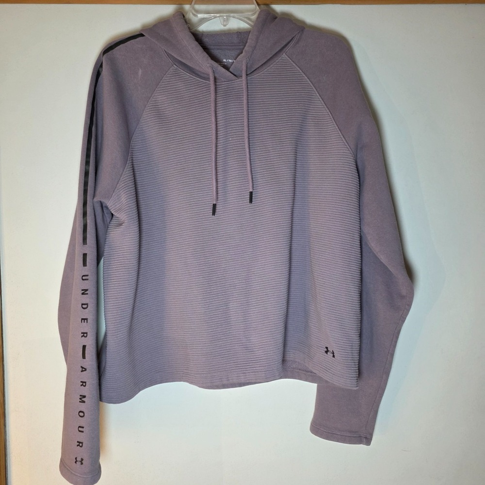 Under Armour UA Women's Purple Hoodie Size XL Sweatshirt Athleisure Active Gym